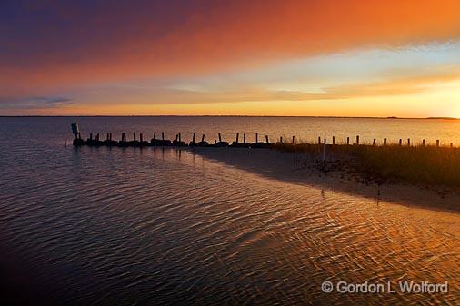 Powderhorn Lake At Sunset_30452.jpg - Photographed along the Gulf coast near Port Lavaca, Texas, USA.